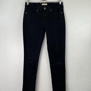 Levi's Made & Crafted Women Black Empire Skinny Fit Jeans Distressed W29 L31